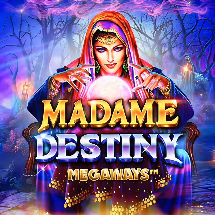 Madame Destiny slot with fortune telling theme and expanding wild features